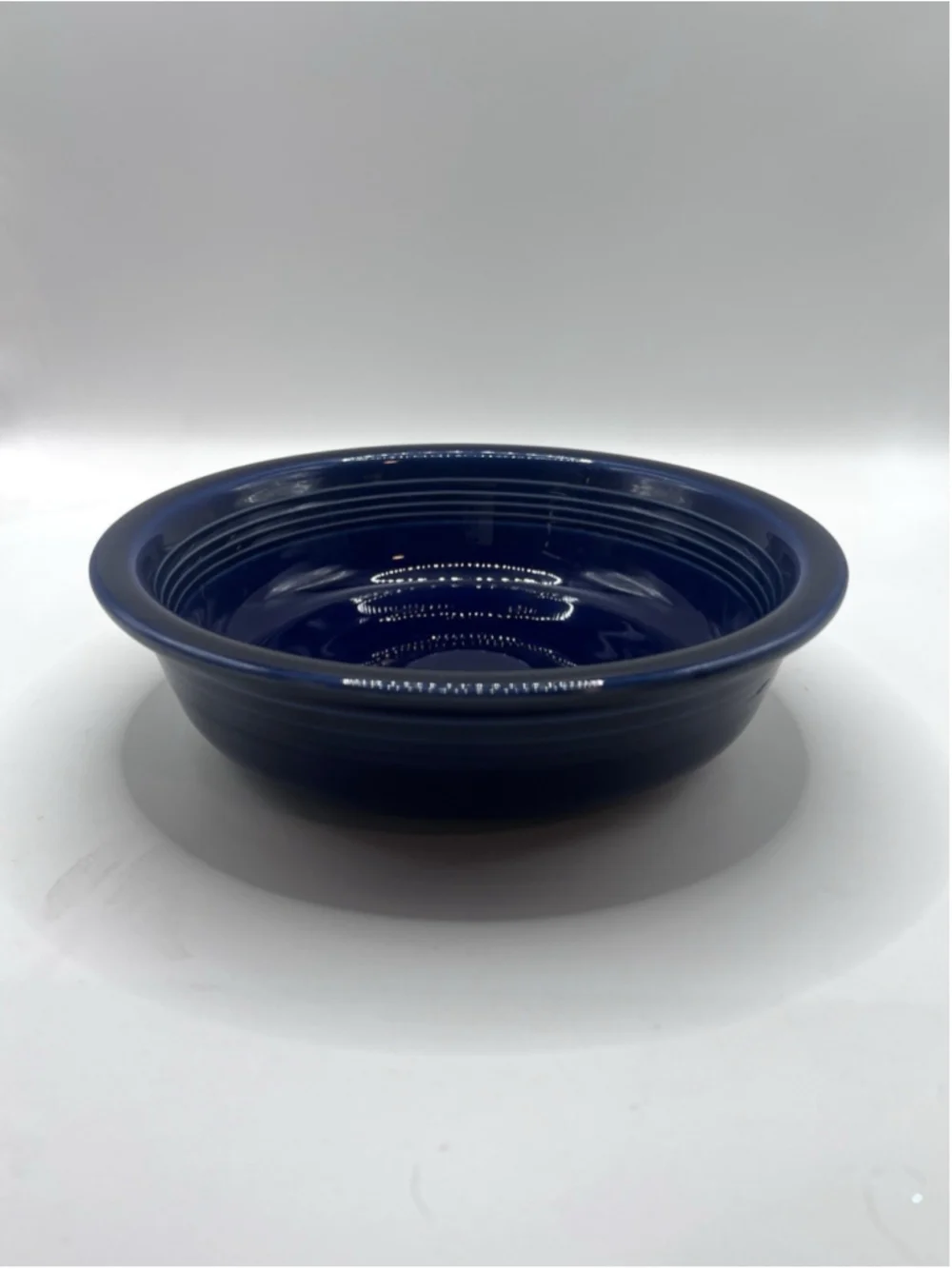 Fiestaware Cobalt Blue Bowl Ceramic Stoneware Soup Cereal Salad 6 3/4” Fiesta